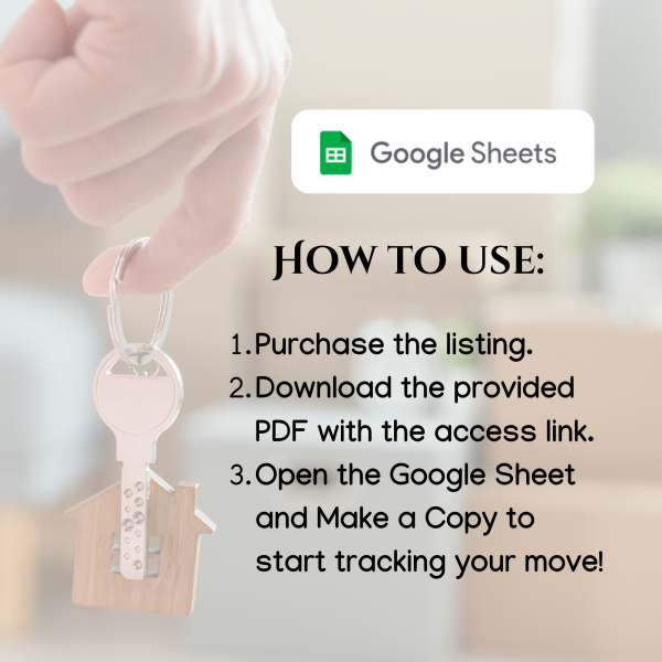 Moving House - Selling and Buying Tracker