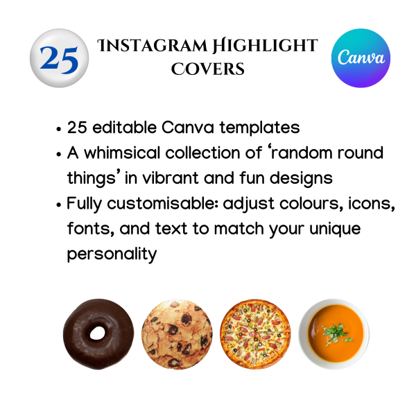 Instagram Highlights Covers - Random Round Things - vibrant and fun!