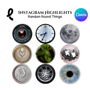 Instagram Highlights Covers - Random Round Things - vibrant and fun!