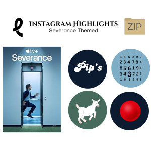 Severance themed Instagram Highlights - instant download Zip folder