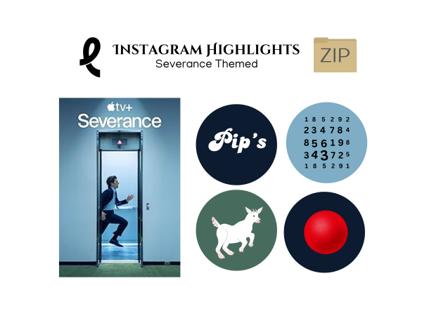 Severance themed Instagram Highlights - instant download Zip folder
