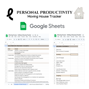 Moving House - Selling and Buying Tracker