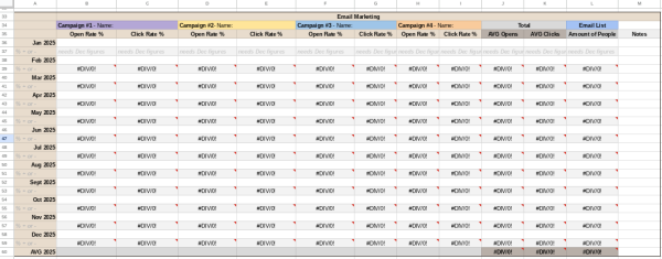 Digital Marketing Tracker - Easy-to-use, time-saving Super-Measurement Sheet! - Image 4