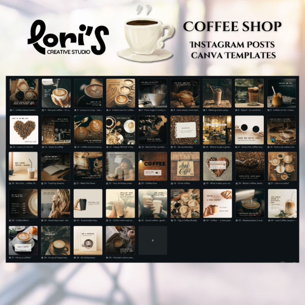 Coffee Shop Instagram Post Templates