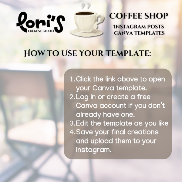 Coffee Shop Instagram Post Templates